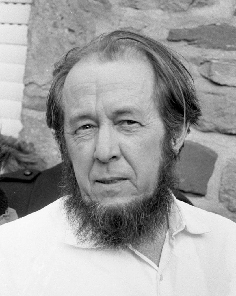 Photo of Aleksandr Solzhenitsyn, novelist, philosopher, historian, short story writer and political prisoner