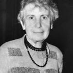 Photo of Anna Freud, psychoanalyst and daughter of Sigmund Freud