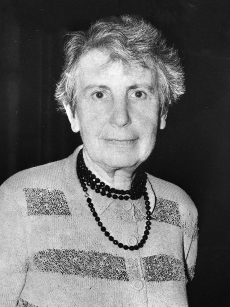 Photo of Anna Freud, psychoanalyst and daughter of Sigmund Freud