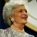 Photo of the former First Lady, Barbara Bush