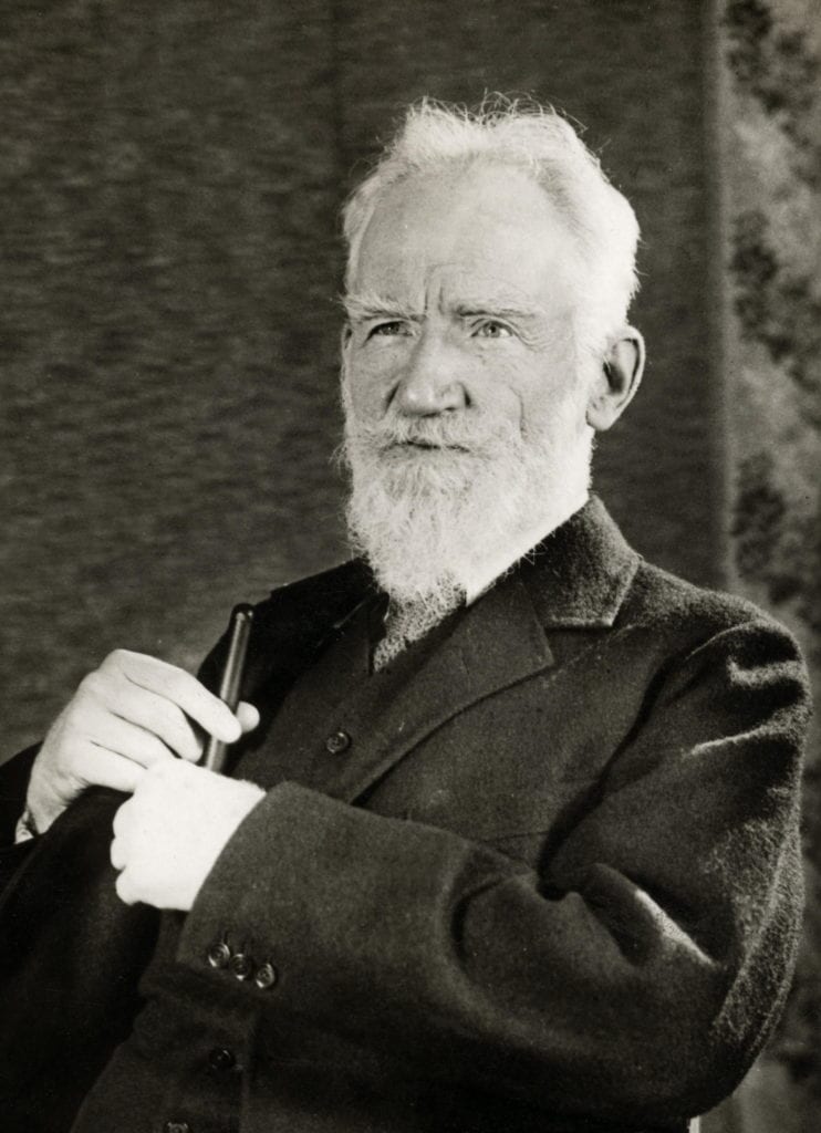Photo of George Bernard Shaw, playwright, critic, and political activist