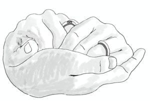 Hands-with-Rings_drawing-by-Kirk-Lamb-PhD-300x202
