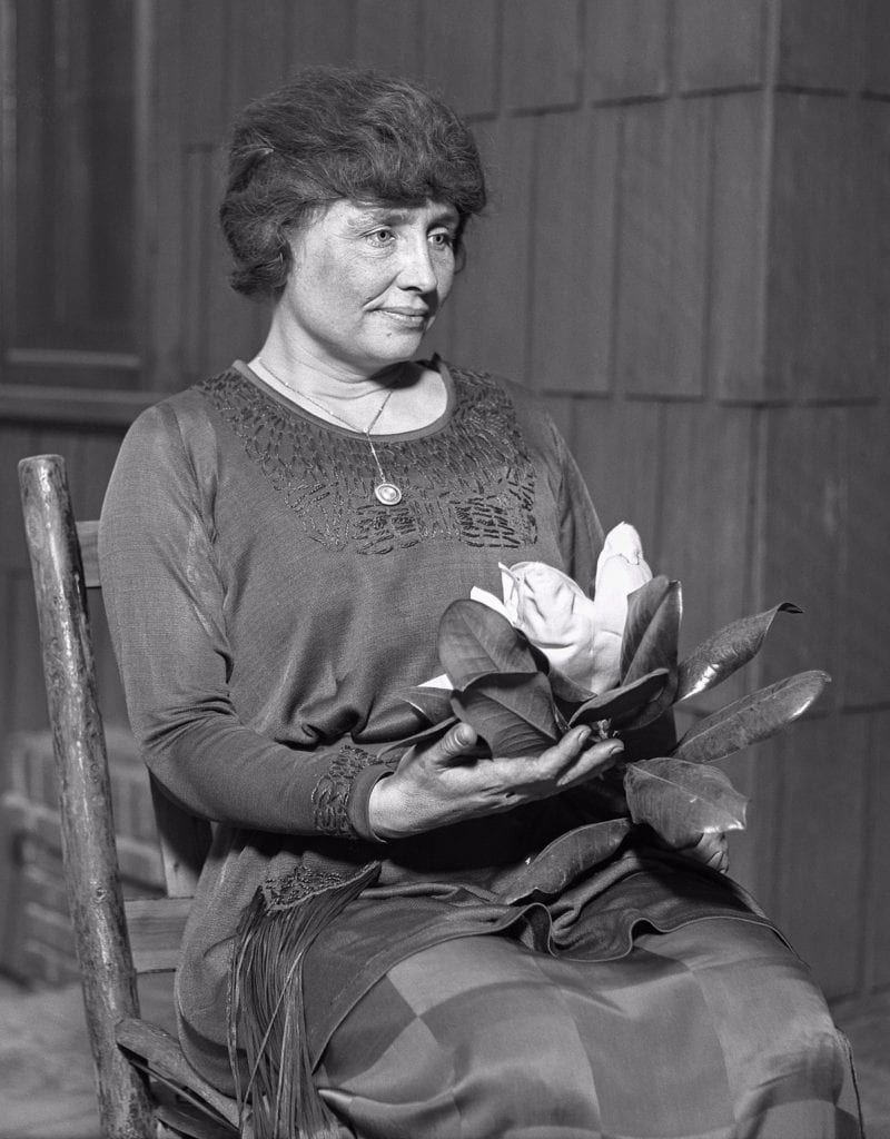 Photo of Helen Keller, author, political activist, and lecturer