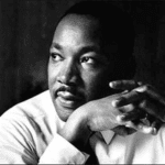 Photo of Martin Luther King Jr., minister and activist who became the most visible spokesperson and leader in the civil rights