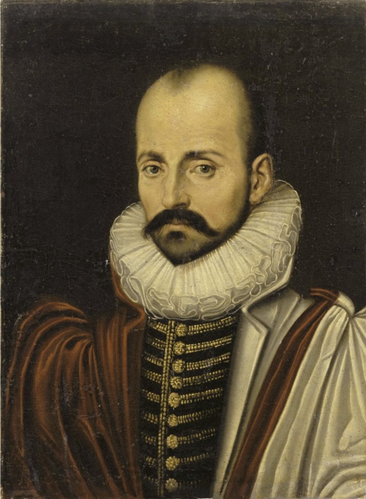 Portrait painting of writer Michel de Montaigne