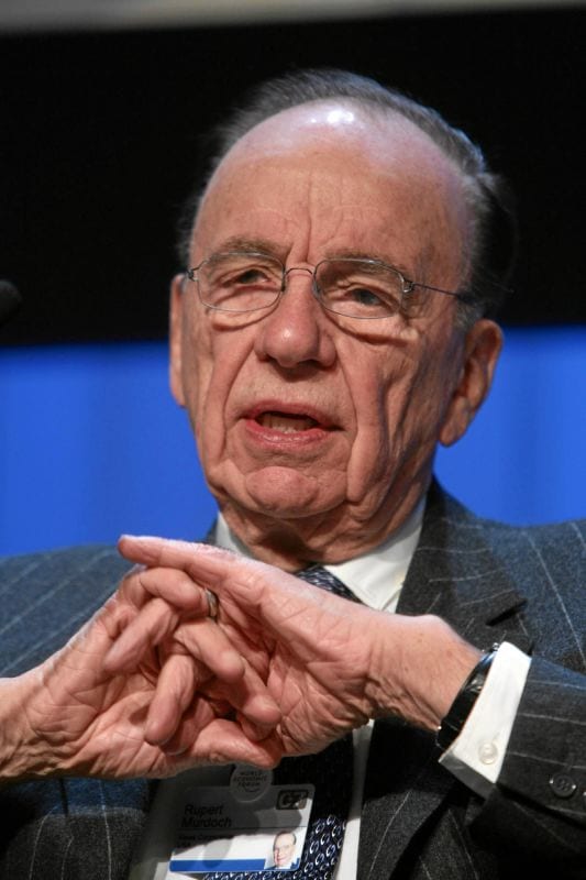 Photo of media mogul, Rupert Murdoch
